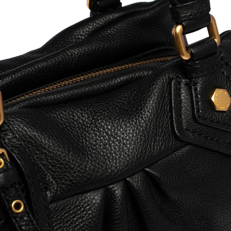 Pre Owned Marc by Marc Jacobs Black Leather Classic Q Baby Aidan Satchel