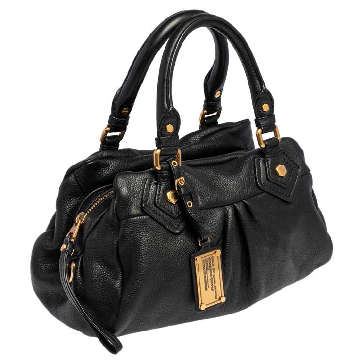Pre Owned Marc by Marc Jacobs Black Leather Classic Q Baby Aidan Satchel