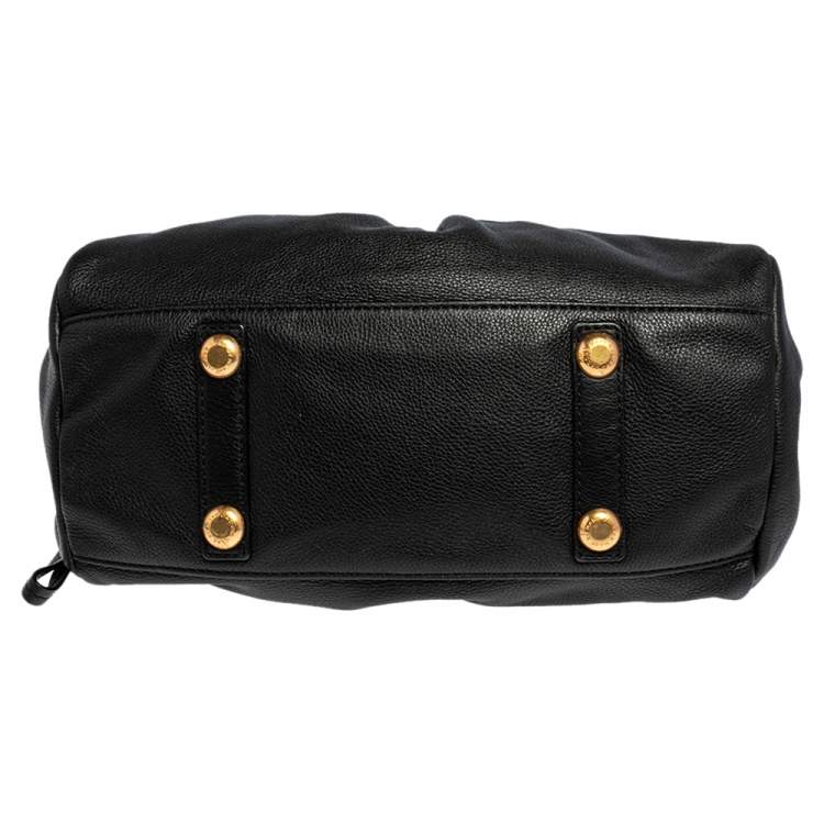 Pre Owned Marc by Marc Jacobs Black Leather Classic Q Baby Aidan Satchel