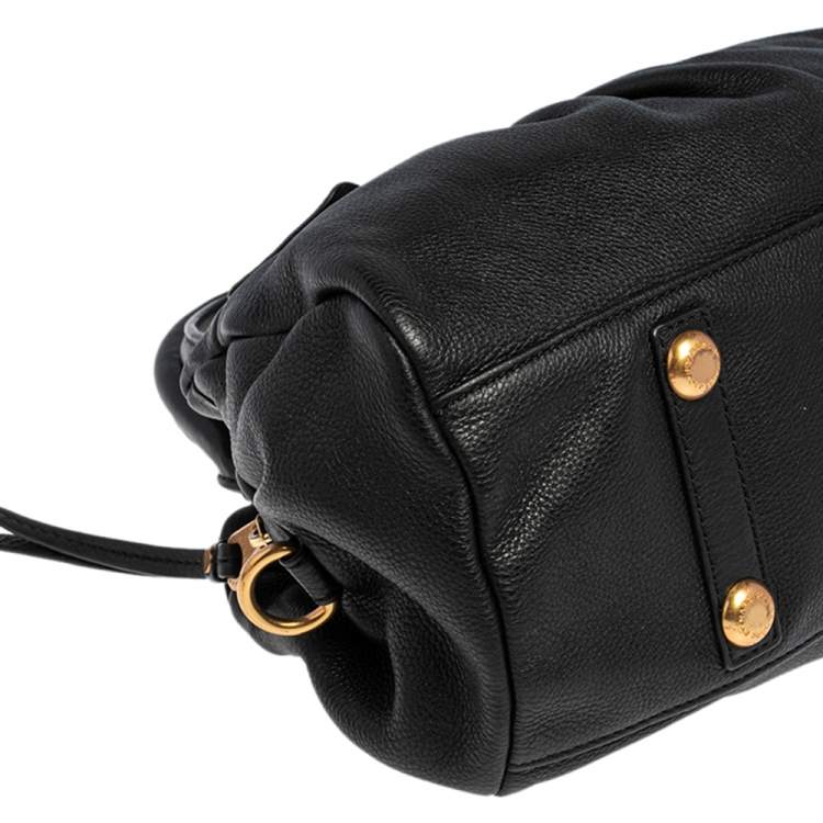 Pre Owned Marc by Marc Jacobs Black Leather Classic Q Baby Aidan Satchel