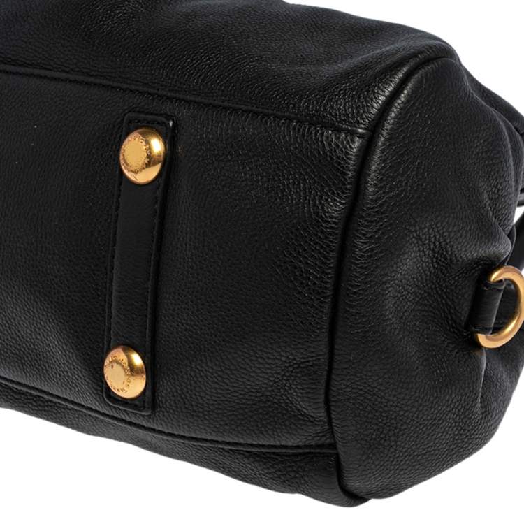 Pre Owned Marc by Marc Jacobs Black Leather Classic Q Baby Aidan Satchel