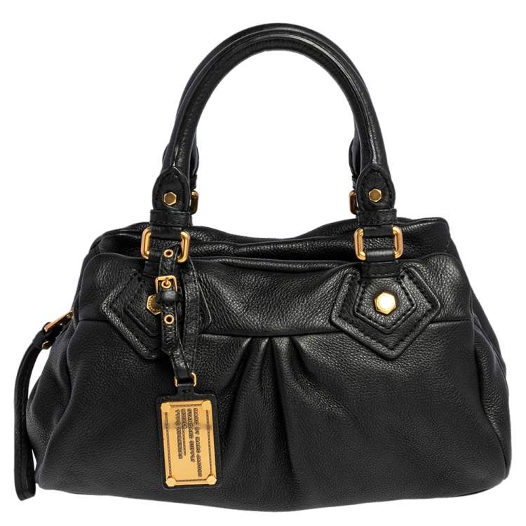 Pre Owned Marc by Marc Jacobs Black Leather Classic Q Baby Aidan Satchel