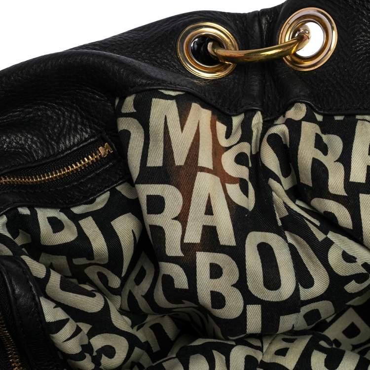 Pre Owned Marc by Marc Jacobs Black Leather Classic Q Hillier Hobo