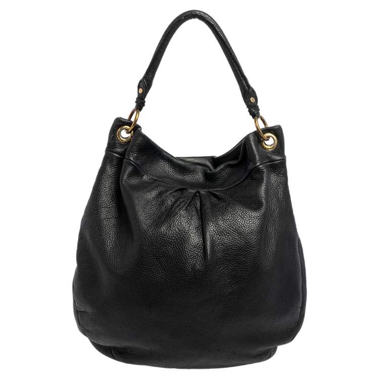 Pre Owned Marc by Marc Jacobs Black Leather Classic Q Hillier Hobo