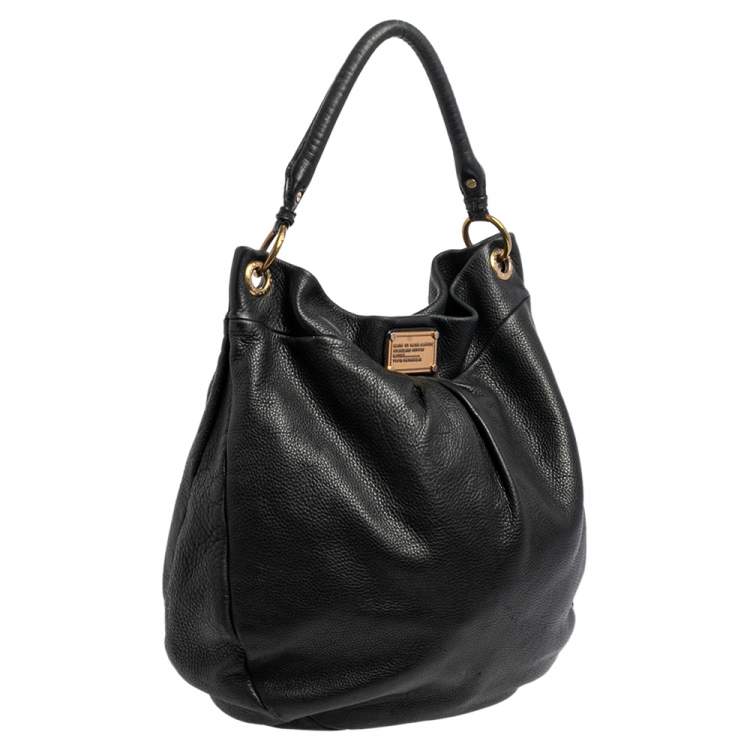 Pre Owned Marc by Marc Jacobs Black Leather Classic Q Hillier Hobo