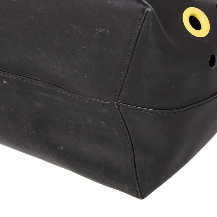 Pre Owned Marc by Marc Jacobs Black PVC Metropolite Grommet Tote