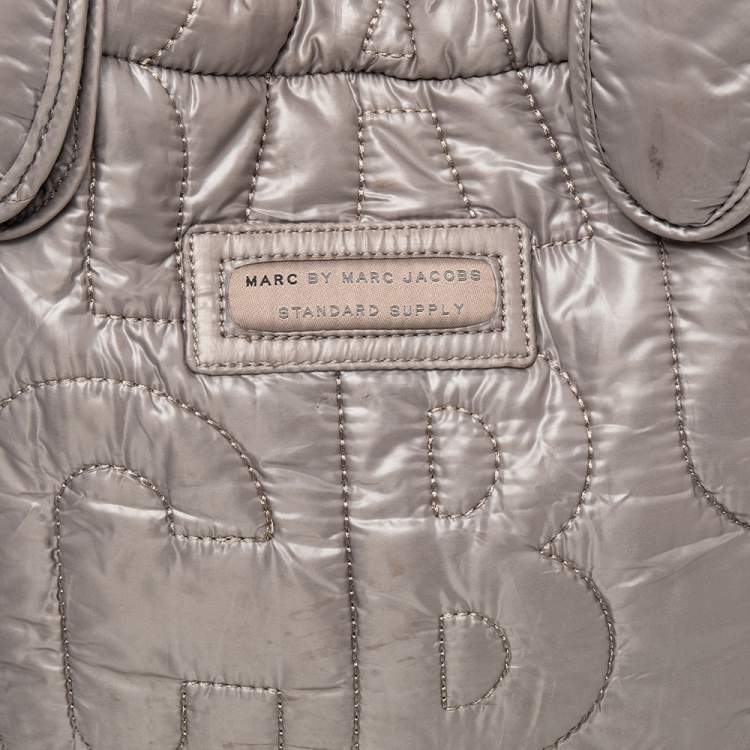 Pre Owned Marc by Marc Jacobs Grey Nylon Pretty Tote
