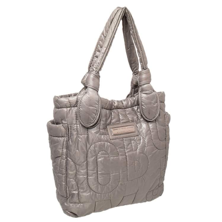 Pre Owned Marc by Marc Jacobs Grey Nylon Pretty Tote
