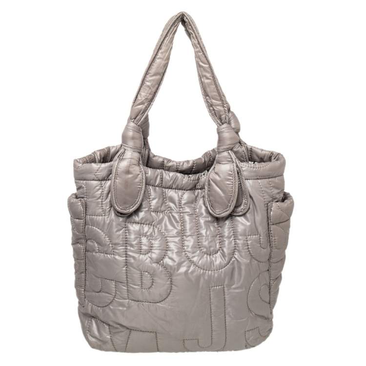 Pre Owned Marc by Marc Jacobs Grey Nylon Pretty Tote