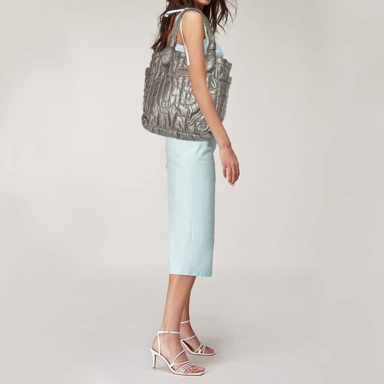 Pre Owned Marc by Marc Jacobs Grey Nylon Pretty Tote