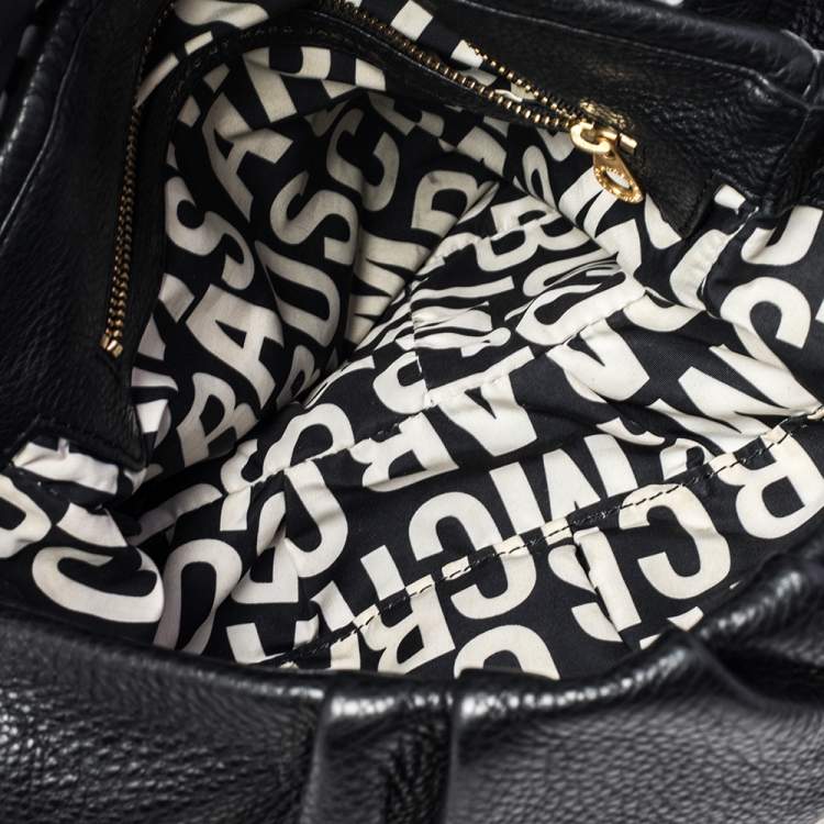 Pre Owned Marc by Marc Jacobs Black Soft Leather Classic Q Lil Ukita Top Handle Bag