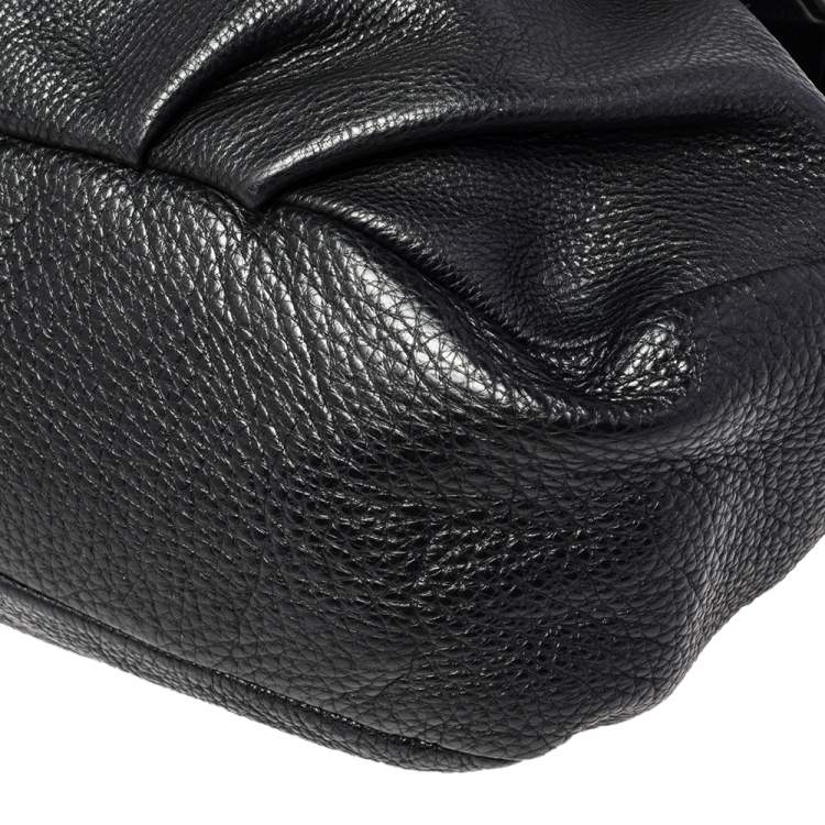 Pre Owned Marc by Marc Jacobs Black Soft Leather Classic Q Lil Ukita Top Handle Bag