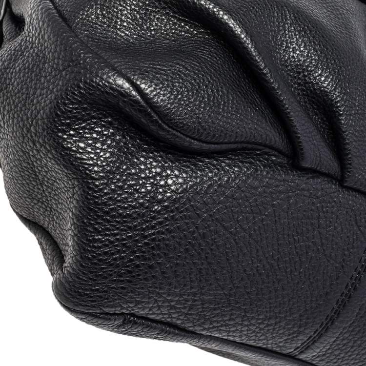 Pre Owned Marc by Marc Jacobs Black Soft Leather Classic Q Lil Ukita Top Handle Bag