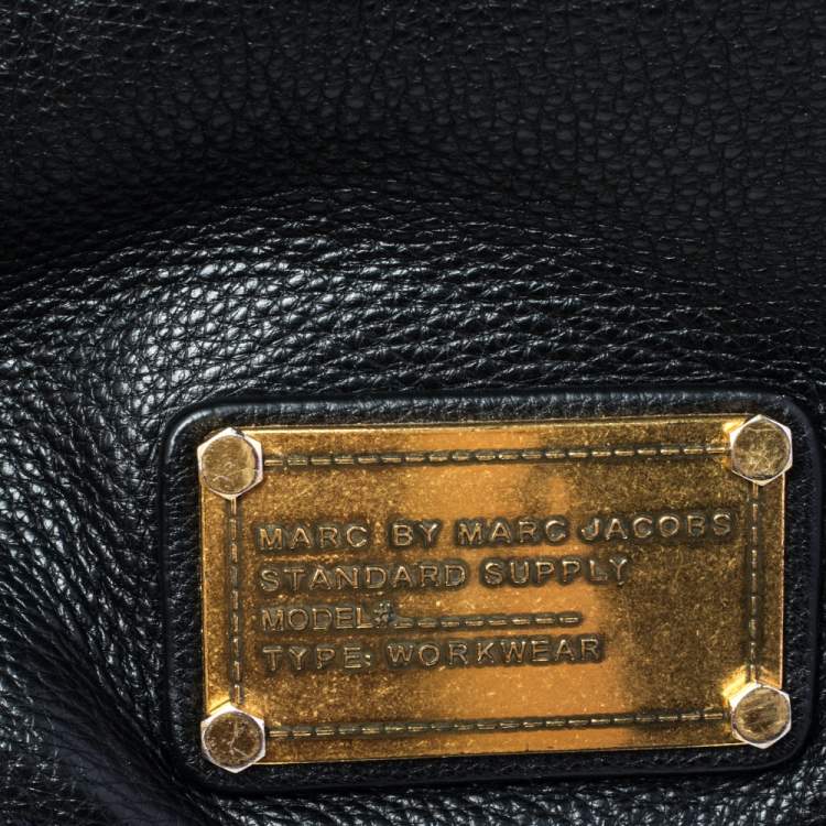 Pre Owned Marc by Marc Jacobs Black Soft Leather Classic Q Lil Ukita Top Handle Bag