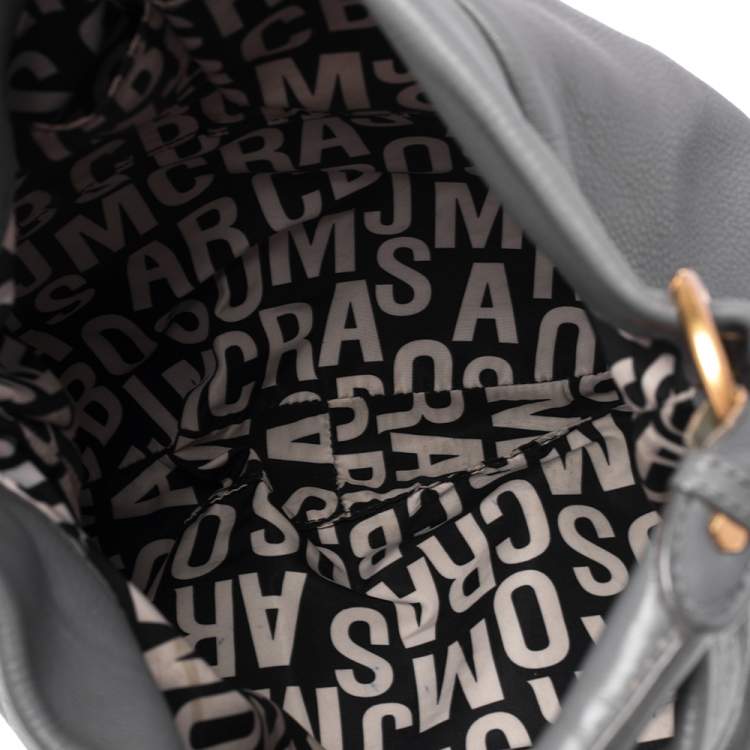 مملوكة مسبقًا Marc by Marc Jacobs Grey Leather Classic Q Hillier Hobo