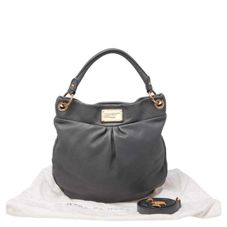 مملوكة مسبقًا Marc by Marc Jacobs Grey Leather Classic Q Hillier Hobo