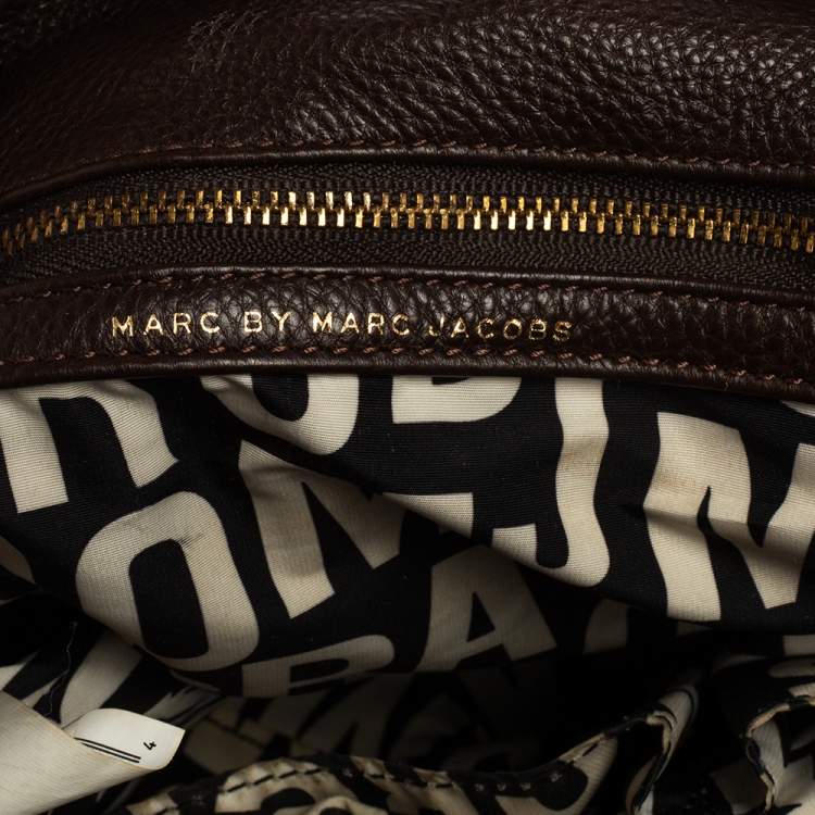 مملوكة مسبقًا Marc by Marc Jacobs Chocolate Brown Leather Classic Q Hillier Hobo