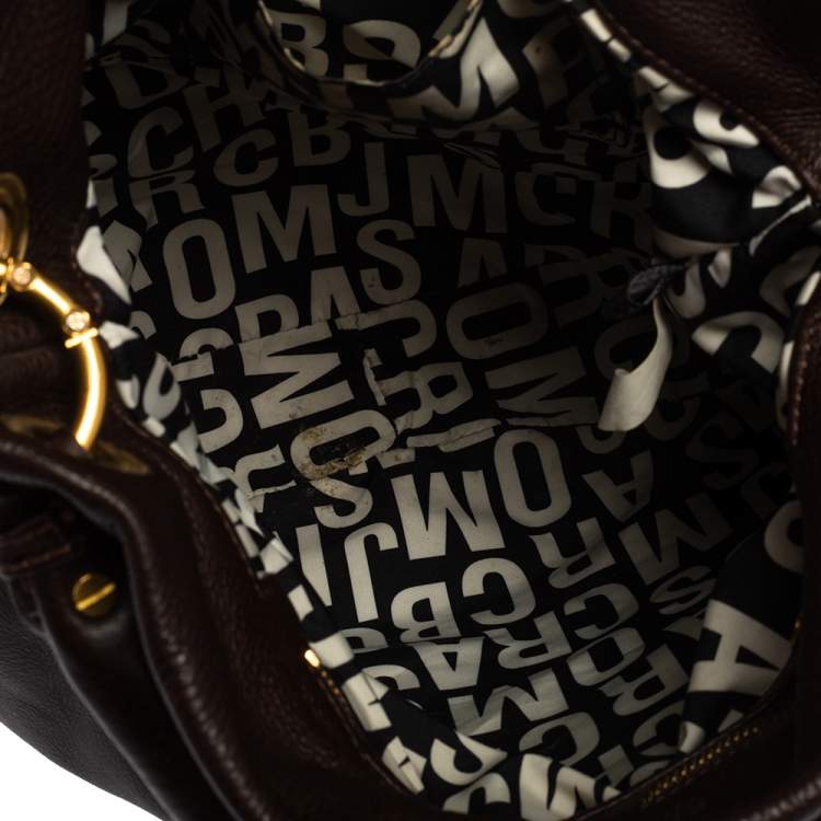 مملوكة مسبقًا Marc by Marc Jacobs Chocolate Brown Leather Classic Q Hillier Hobo