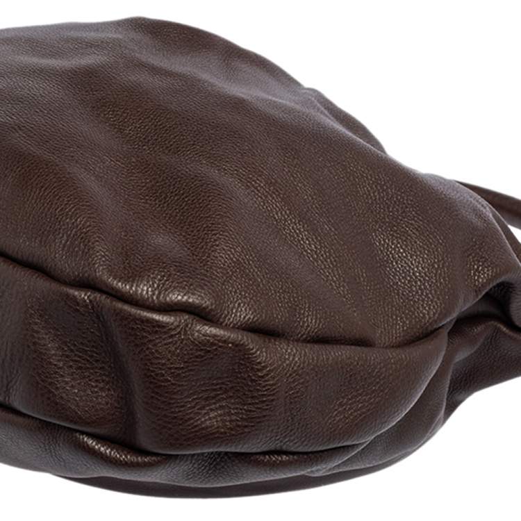 مملوكة مسبقًا Marc by Marc Jacobs Chocolate Brown Leather Classic Q Hillier Hobo