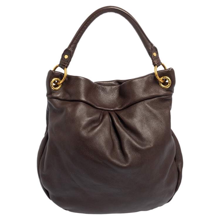مملوكة مسبقًا Marc by Marc Jacobs Chocolate Brown Leather Classic Q Hillier Hobo