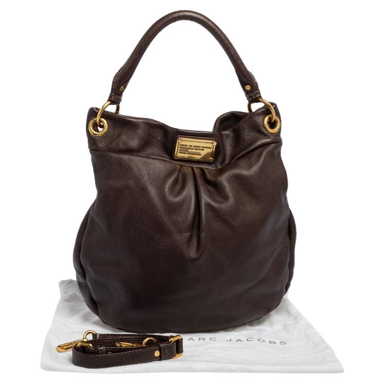 مملوكة مسبقًا Marc by Marc Jacobs Chocolate Brown Leather Classic Q Hillier Hobo