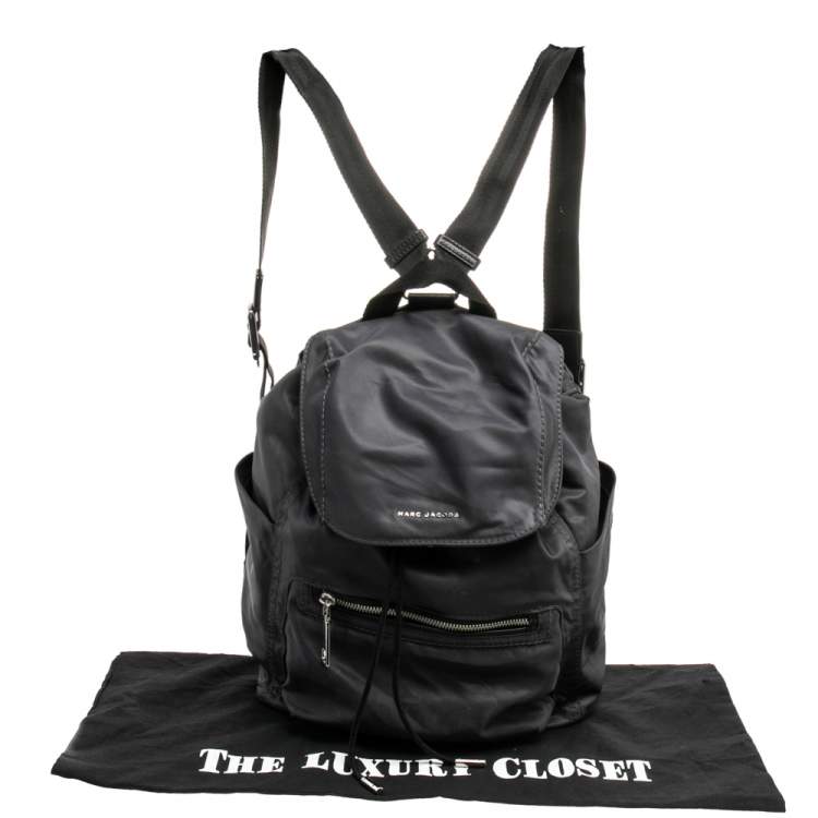 Pre Owned Marc by Marc Jacobs Black Nylon Preppy Backpack