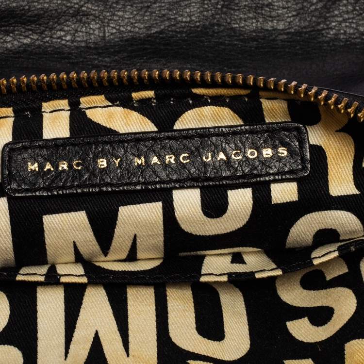 Pre Owned Marc by Marc Jacobs Black Leather Totally Turnlock Percy Crossbody Bag
