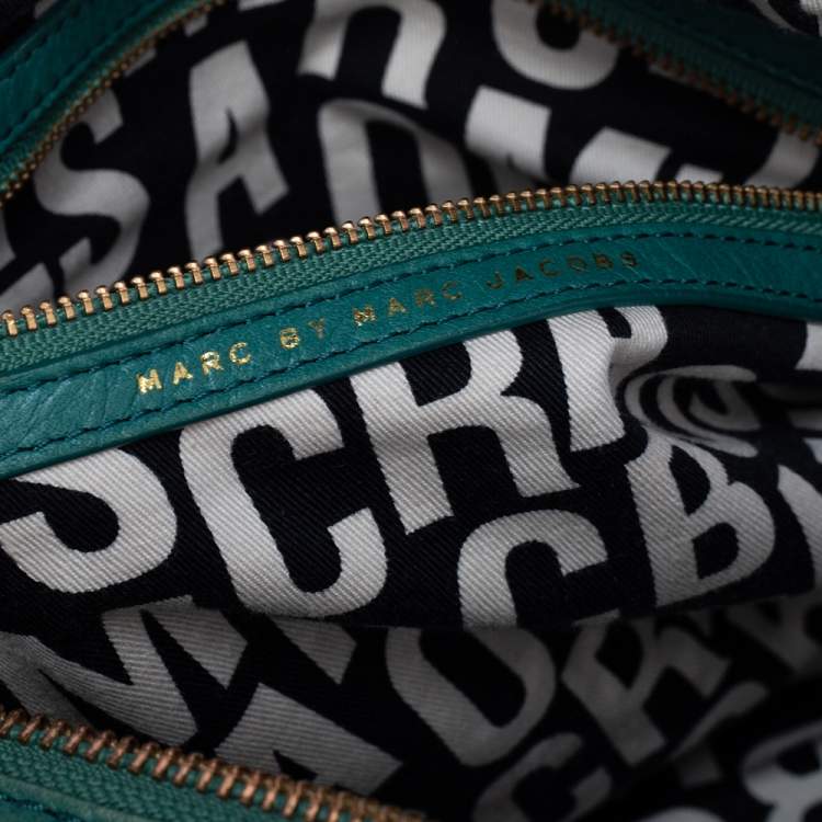 مملوكة مسبقًا Marc by Marc Jacobs Green Leather Totally Turnlock Benny Satchel