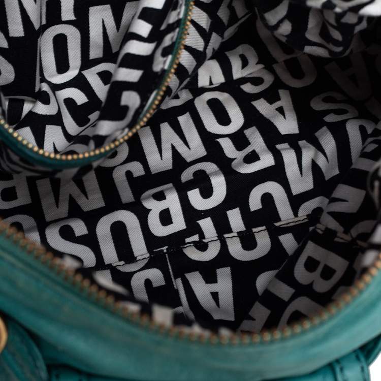 مملوكة مسبقًا Marc by Marc Jacobs Green Leather Totally Turnlock Benny Satchel