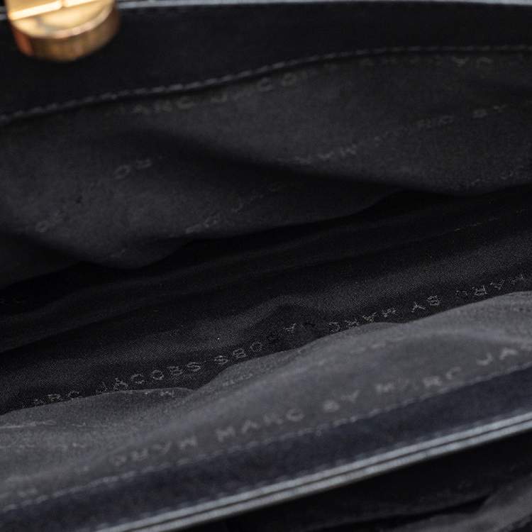 Pre Owned Marc by Marc Jacobs Tricolor Suede And Leather East End Lady Rei Clutch