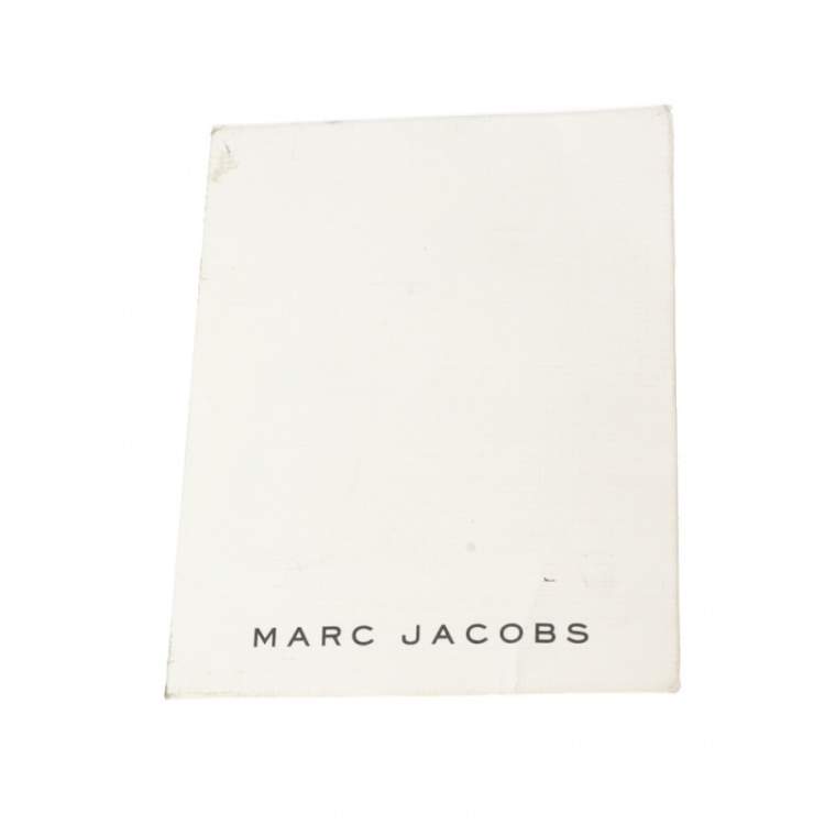 Pre Owned Marc By Marc Jacobs Navy Blue Leather Zip Crossbody Bag