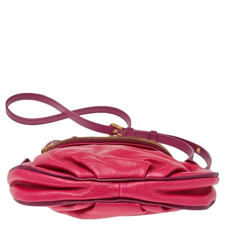 Pre Owned Marc by Marc Jacobs Pink Leather Natasha Shoulder Bag