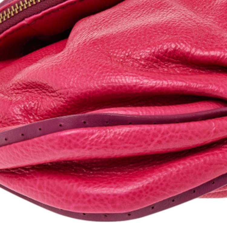Pre Owned Marc by Marc Jacobs Pink Leather Natasha Shoulder Bag