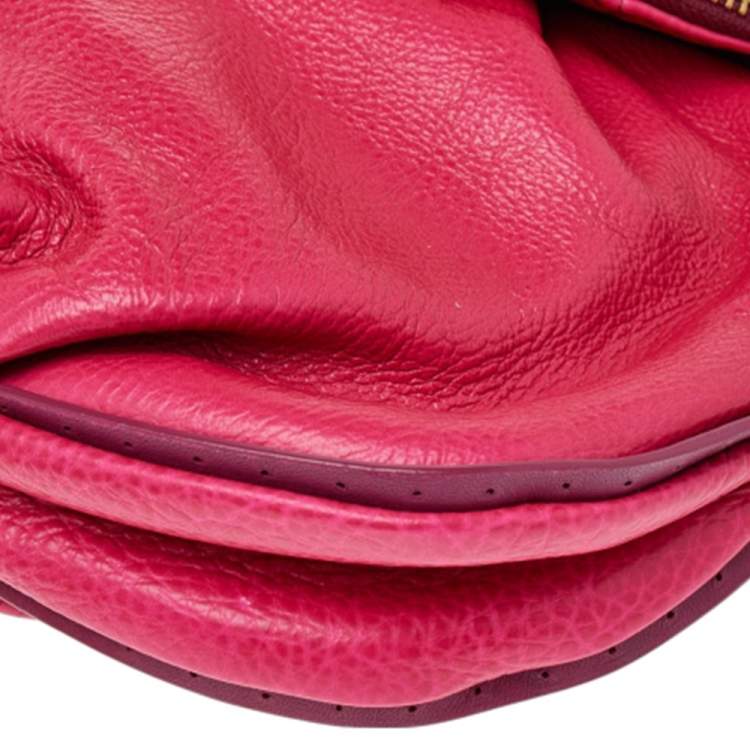 Pre Owned Marc by Marc Jacobs Pink Leather Natasha Shoulder Bag