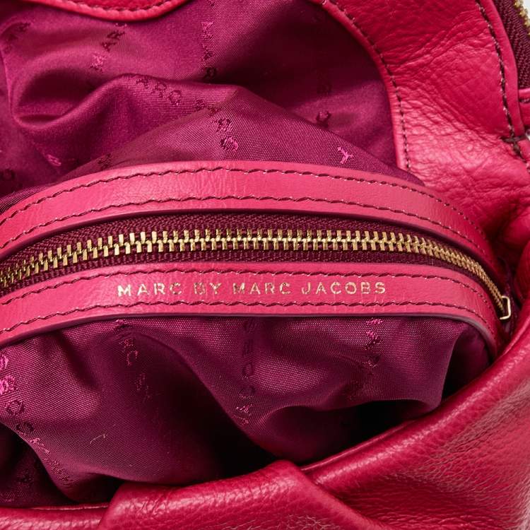 Pre Owned Marc by Marc Jacobs Pink Leather Natasha Shoulder Bag