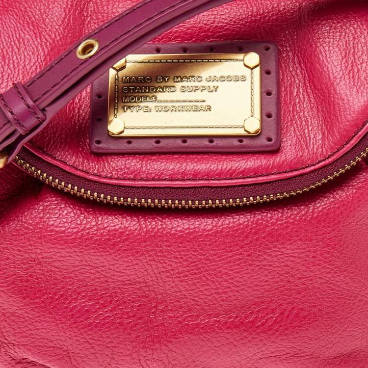 Pre Owned Marc by Marc Jacobs Pink Leather Natasha Shoulder Bag