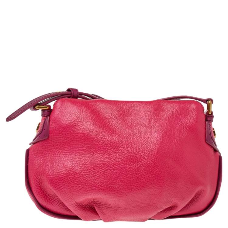 Pre Owned Marc by Marc Jacobs Pink Leather Natasha Shoulder Bag