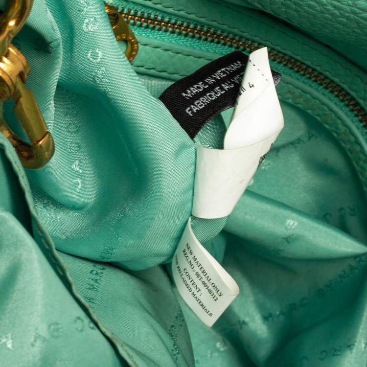 مملوكة مسبقًا Marc by Marc Jacobs Aquamarine Green Leather Classic Q Francesca Shoulder Bag