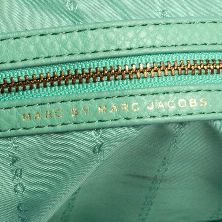 مملوكة مسبقًا Marc by Marc Jacobs Aquamarine Green Leather Classic Q Francesca Shoulder Bag