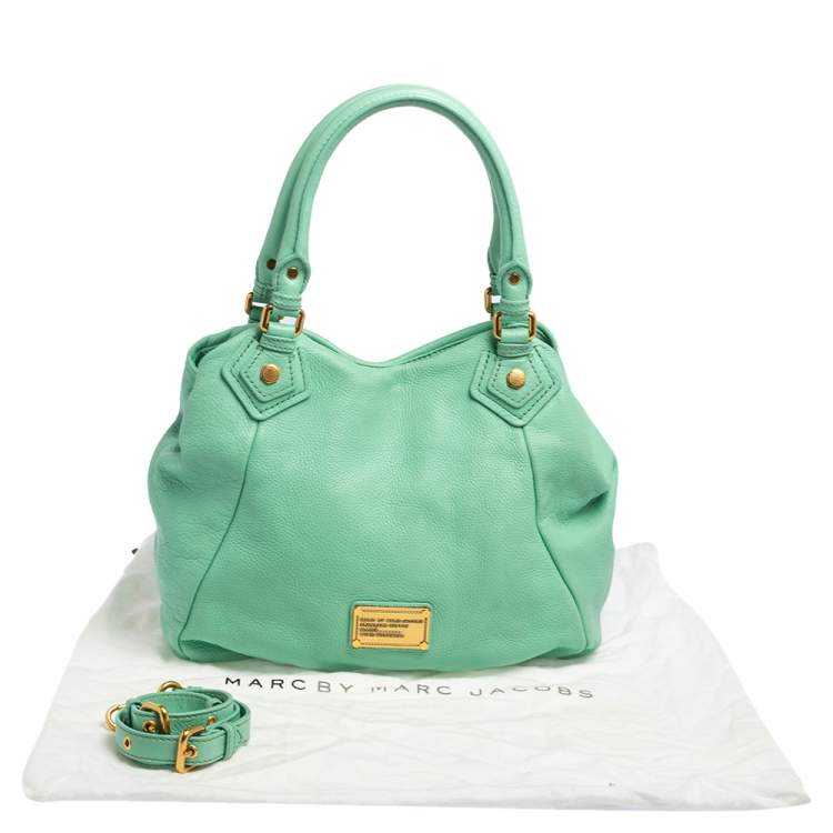 مملوكة مسبقًا Marc by Marc Jacobs Aquamarine Green Leather Classic Q Francesca Shoulder Bag