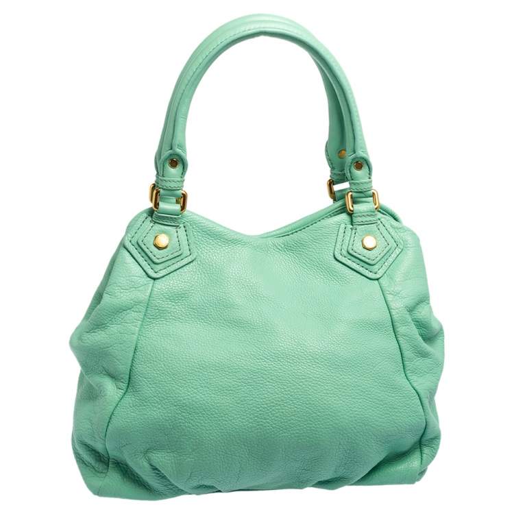 مملوكة مسبقًا Marc by Marc Jacobs Aquamarine Green Leather Classic Q Francesca Shoulder Bag