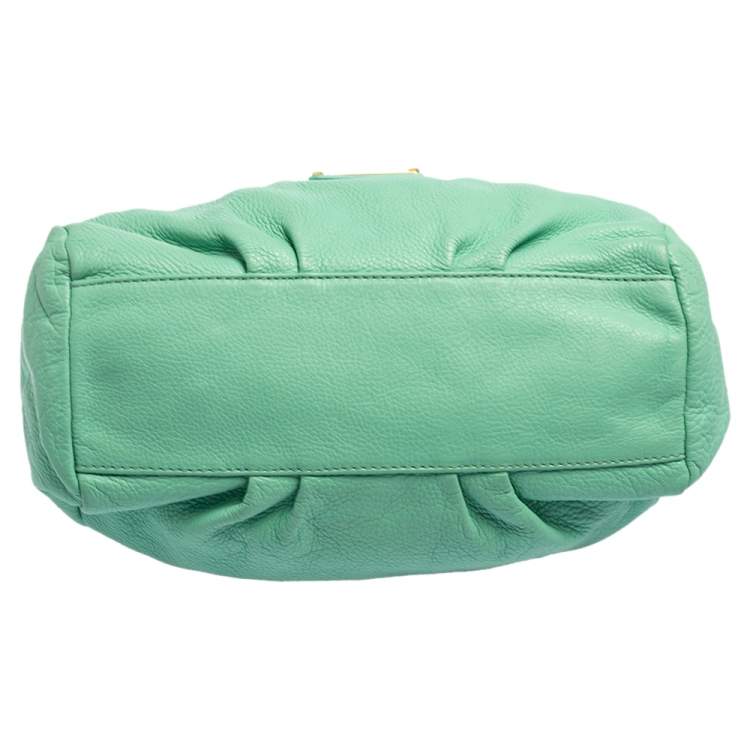 مملوكة مسبقًا Marc by Marc Jacobs Aquamarine Green Leather Classic Q Francesca Shoulder Bag
