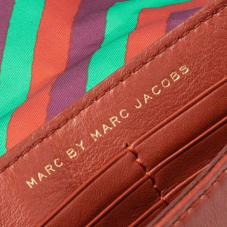 Pre Owned Marc by Marc Jacobs Brown Leather Flap Crossbody Bag