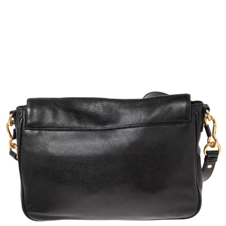 Pre Owned Marc by Marc Jacobs Black Leather Too Hot To Handle Crossbody Bag