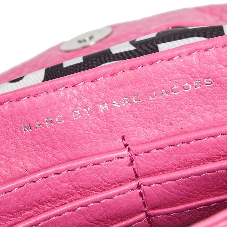 مملوكة مسبقًا Marc by Marc Jacobs Pink Leather Classic Q Natasha Crossbody Bag