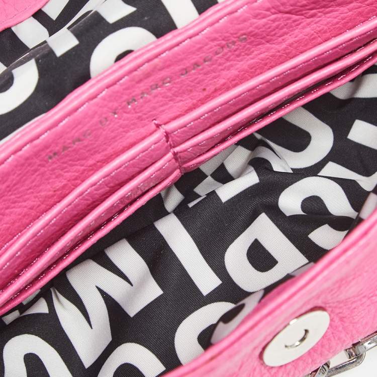 مملوكة مسبقًا Marc by Marc Jacobs Pink Leather Classic Q Natasha Crossbody Bag