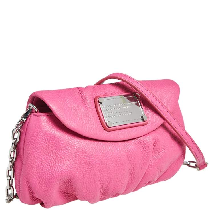 مملوكة مسبقًا Marc by Marc Jacobs Pink Leather Classic Q Natasha Crossbody Bag