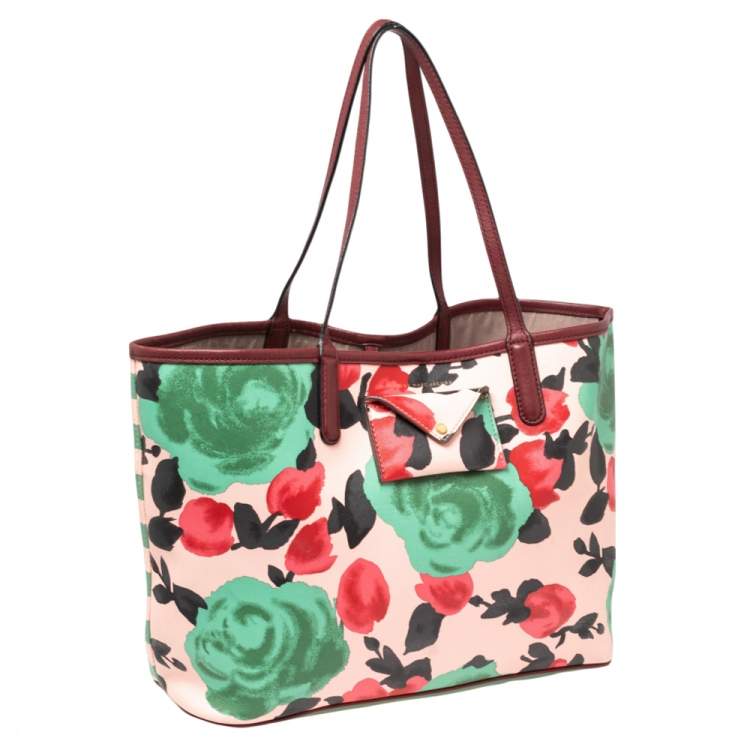 Pre Owned Marc by Marc Jacobs Multicolor Coated Canvas and Leather Metropolitote Jerrie Rose Tote