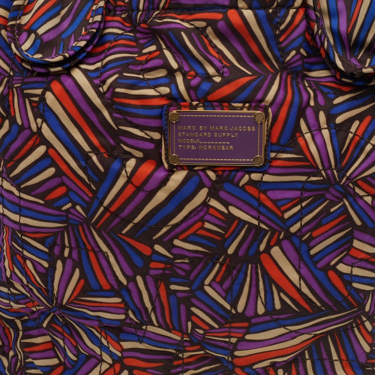 Pre Owned Marc By Marc Jacobs Multicolor Nylon Quilted Shopper Tote