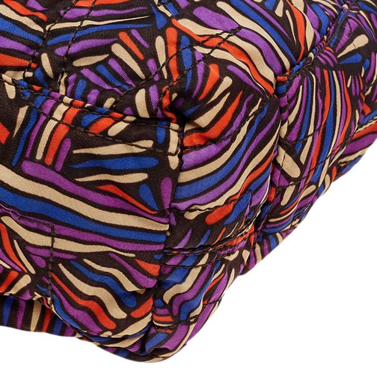 Pre Owned Marc By Marc Jacobs Multicolor Nylon Quilted Shopper Tote